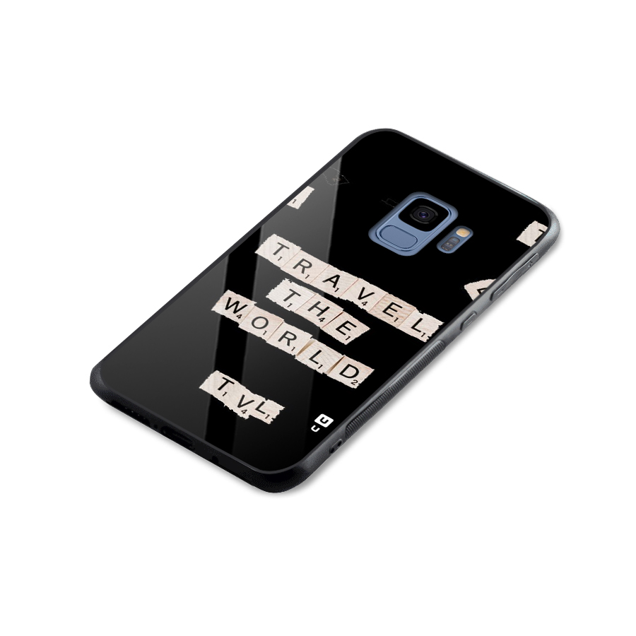 Blocks Travel Glass Back Case for Galaxy S9