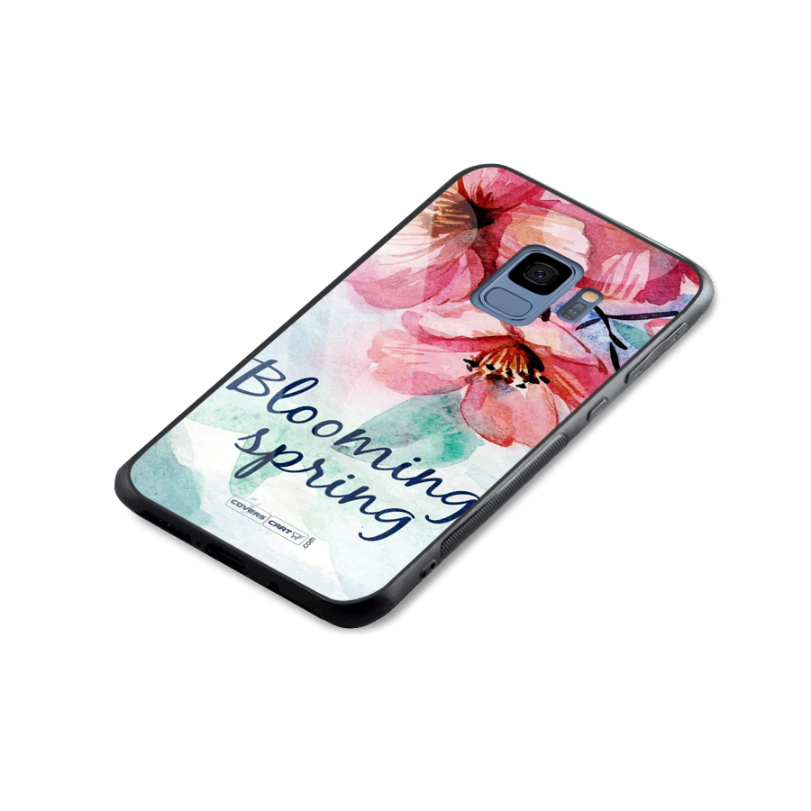 Blooming Spring Glass Back Case for Galaxy S9