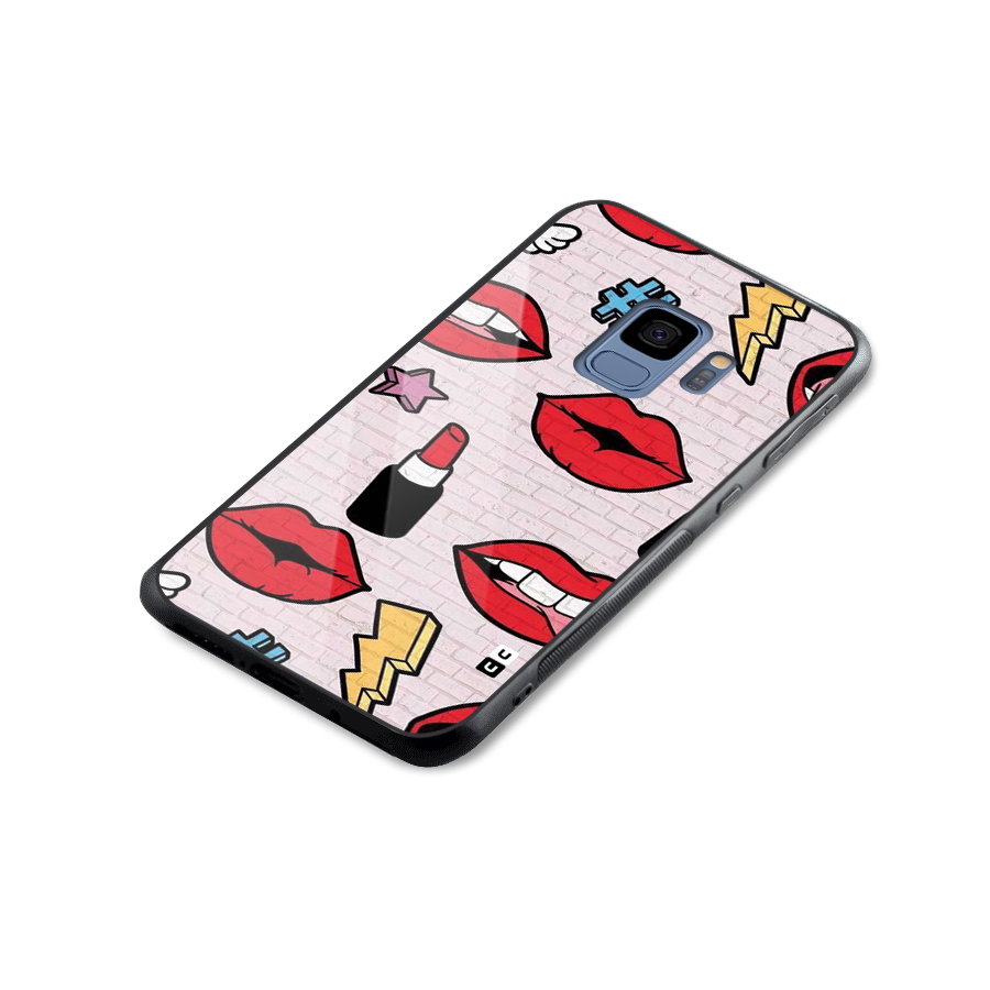 Bold Red Glass Back Case for Galaxy S9