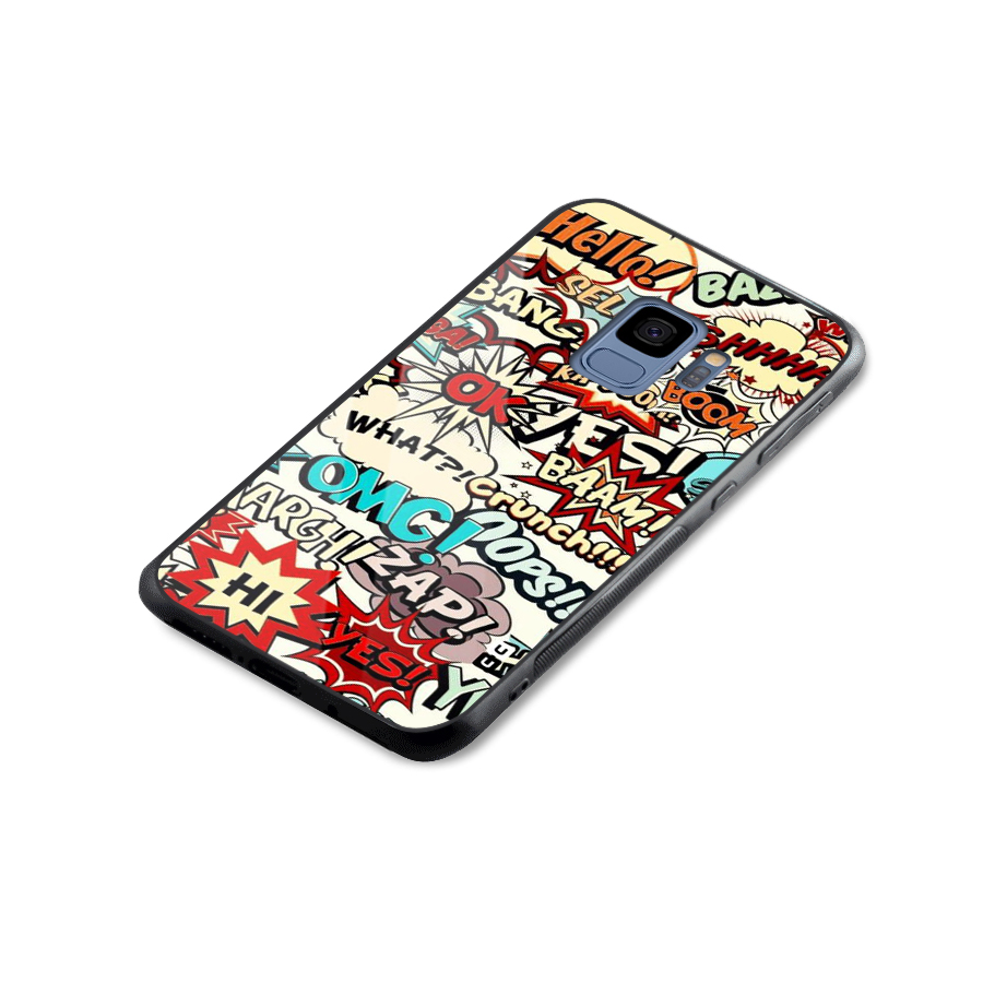 Boom Zap Glass Back Case for Galaxy S9