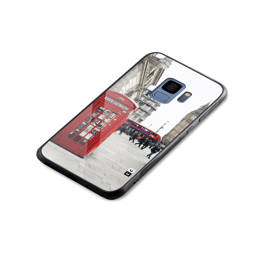 Booth In Red Glass Back Case for Galaxy S9