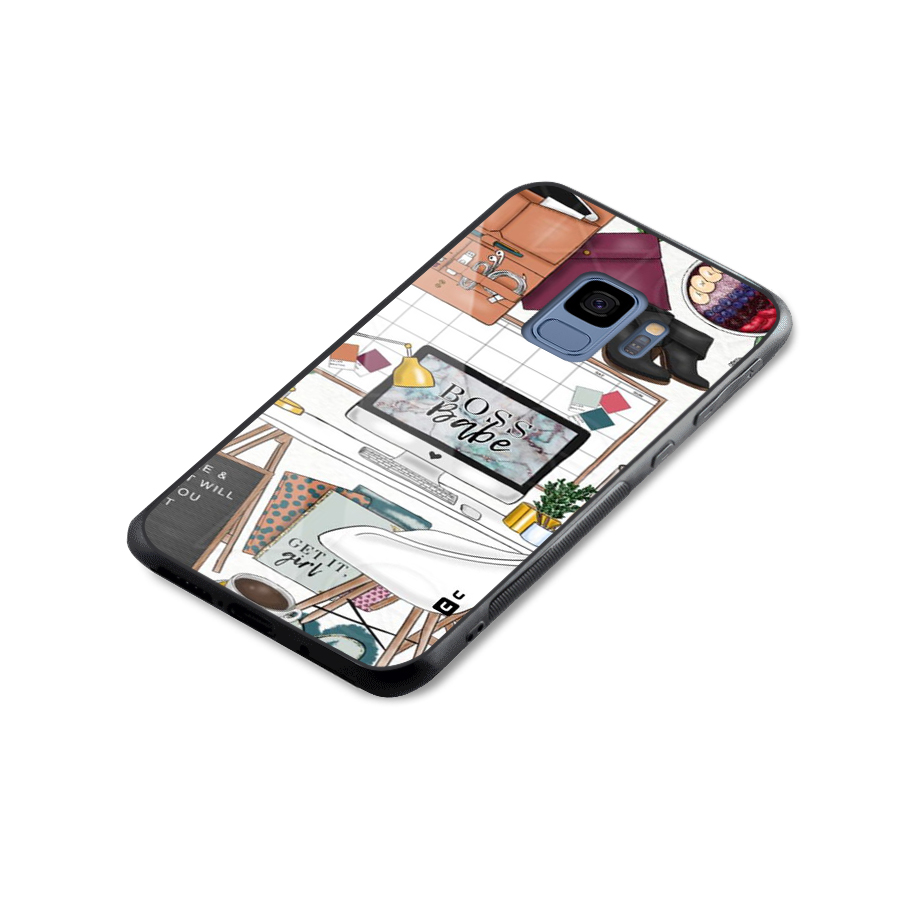 Boss Babe Glass Back Case for Galaxy S9