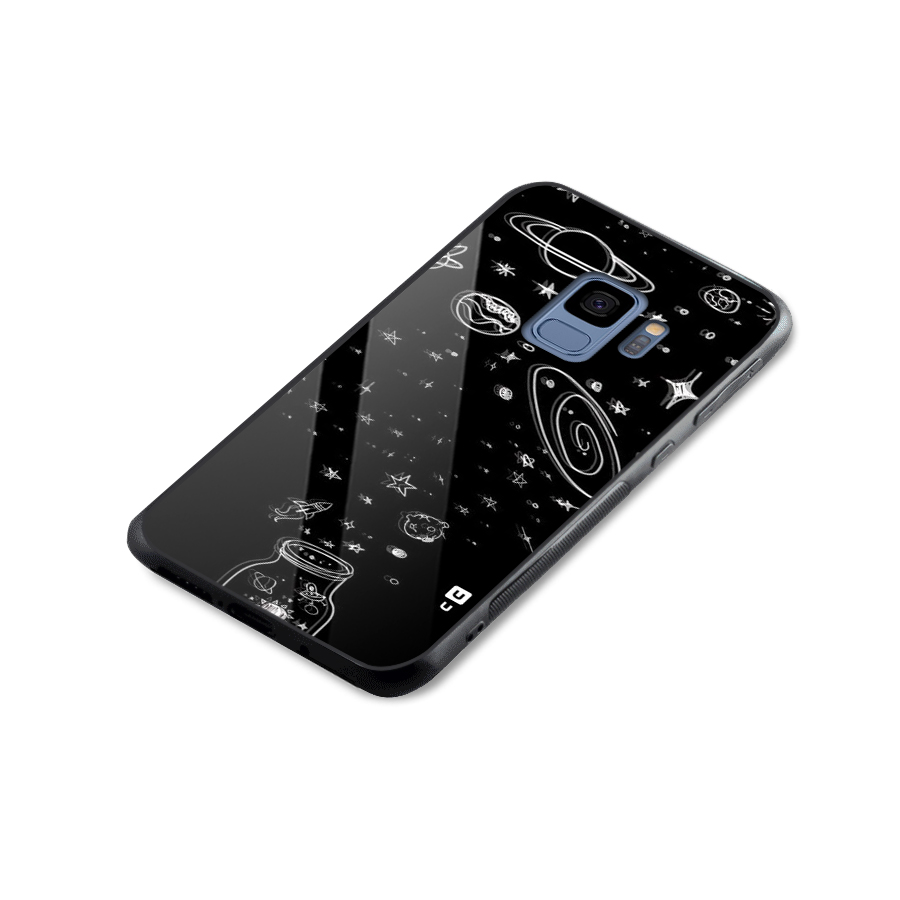 Bottle Of Stars Glass Back Case for Galaxy S9