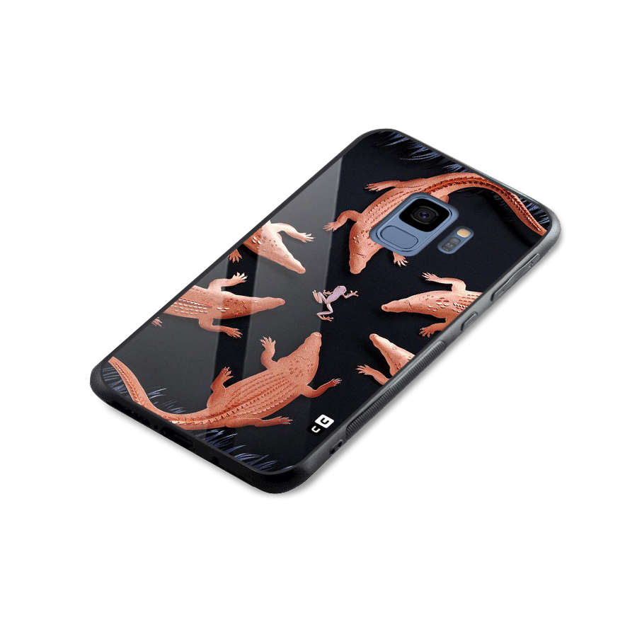 Brave Frog Glass Back Case for Galaxy S9