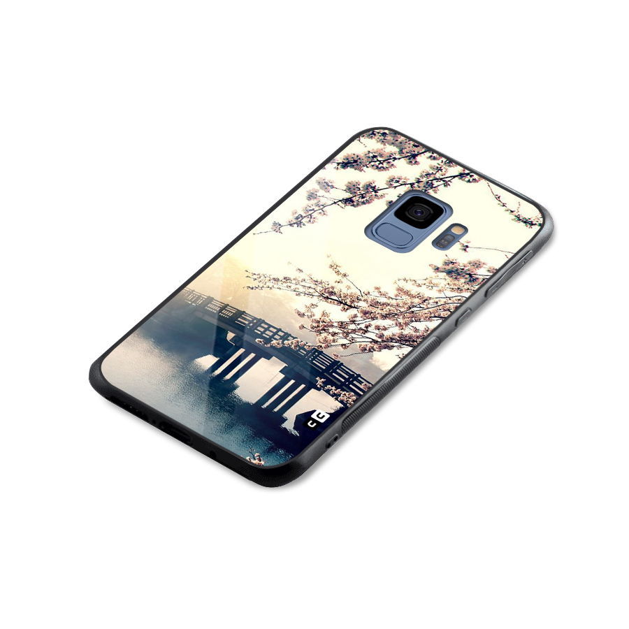 Bridge Blossom Glass Back Case for Galaxy S9