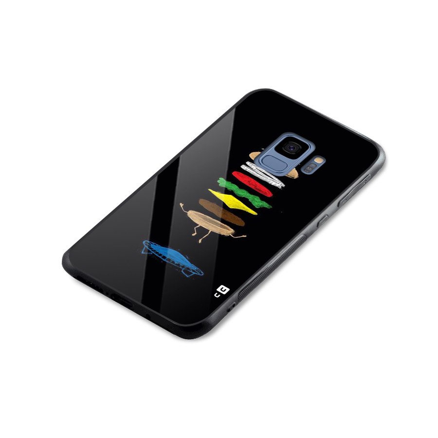 Burger Jump Glass Back Case for Galaxy S9