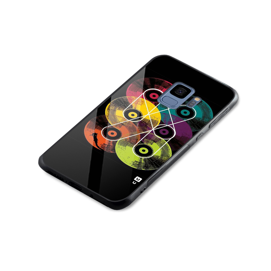 CD Tapes Glass Back Case for Galaxy S9