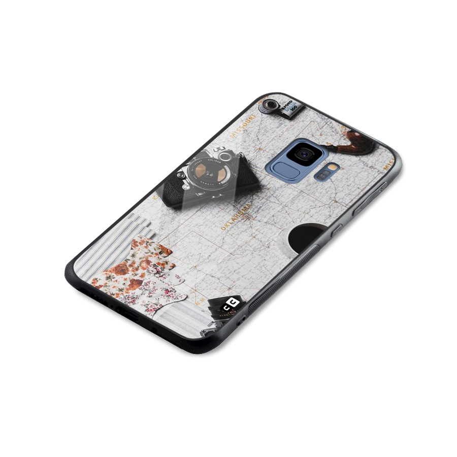 Camera Smoky Pipe Glass Back Case for Galaxy S9