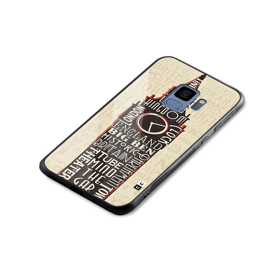 Cap City Design Glass Back Case for Galaxy S9