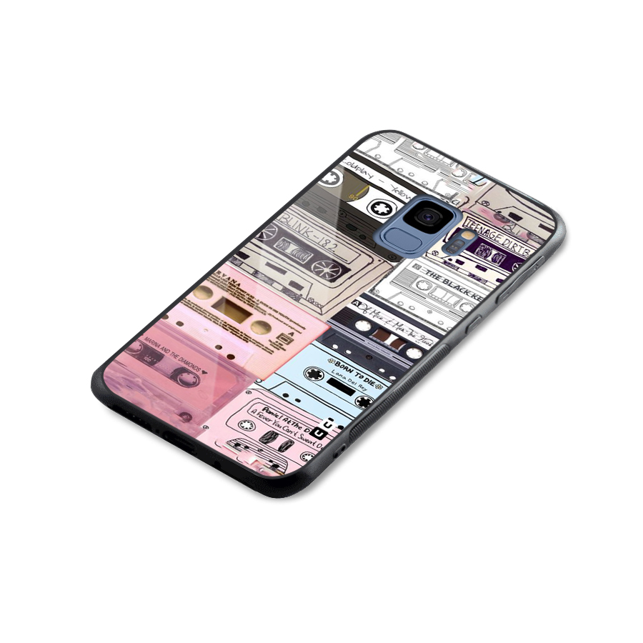 Casette Rolling Glass Back Case for Galaxy S9