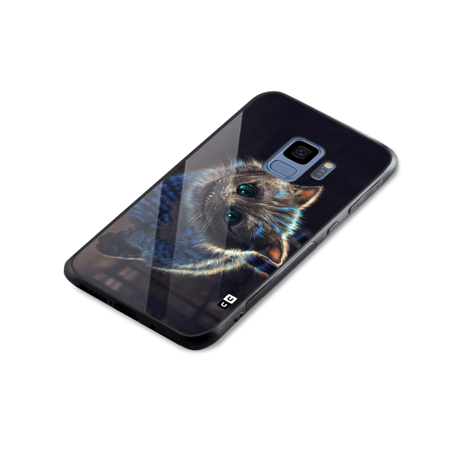 Cat Smile Glass Back Case for Galaxy S9