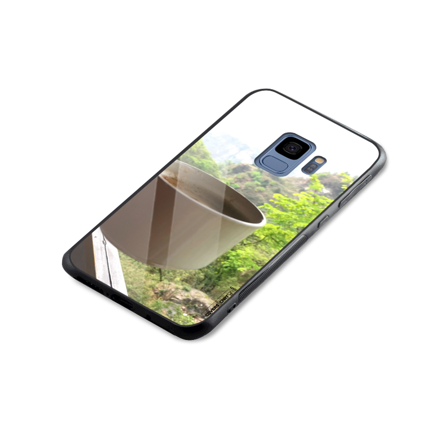 Chai With Mountain View Glass Back Case for Galaxy S9