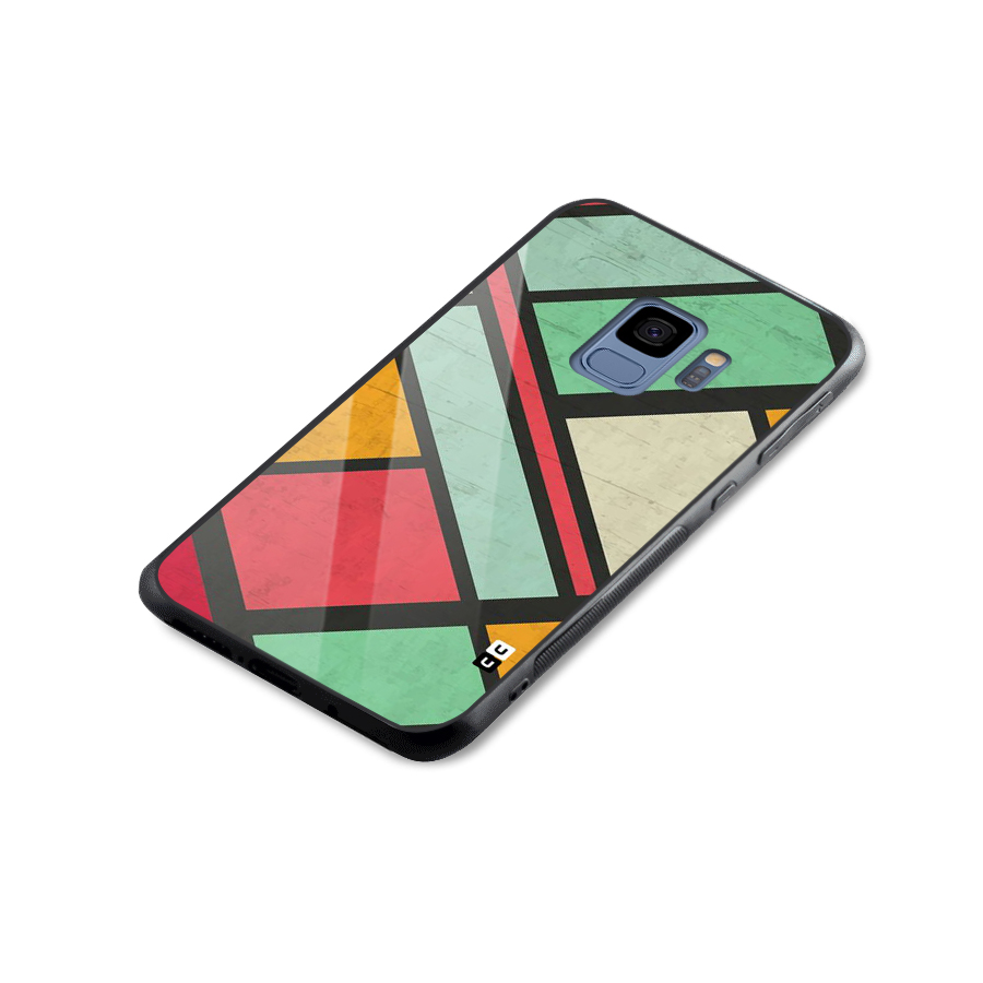 Check Colors Glass Back Case for Galaxy S9