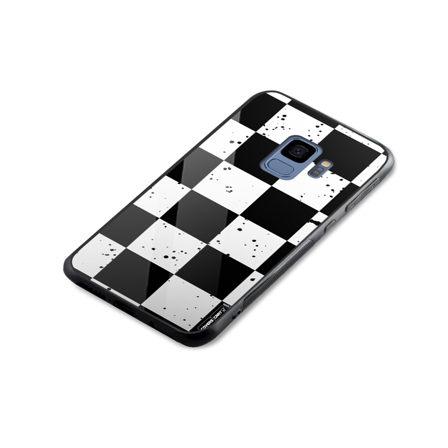 Check Mate Glass Back Case for Galaxy S9