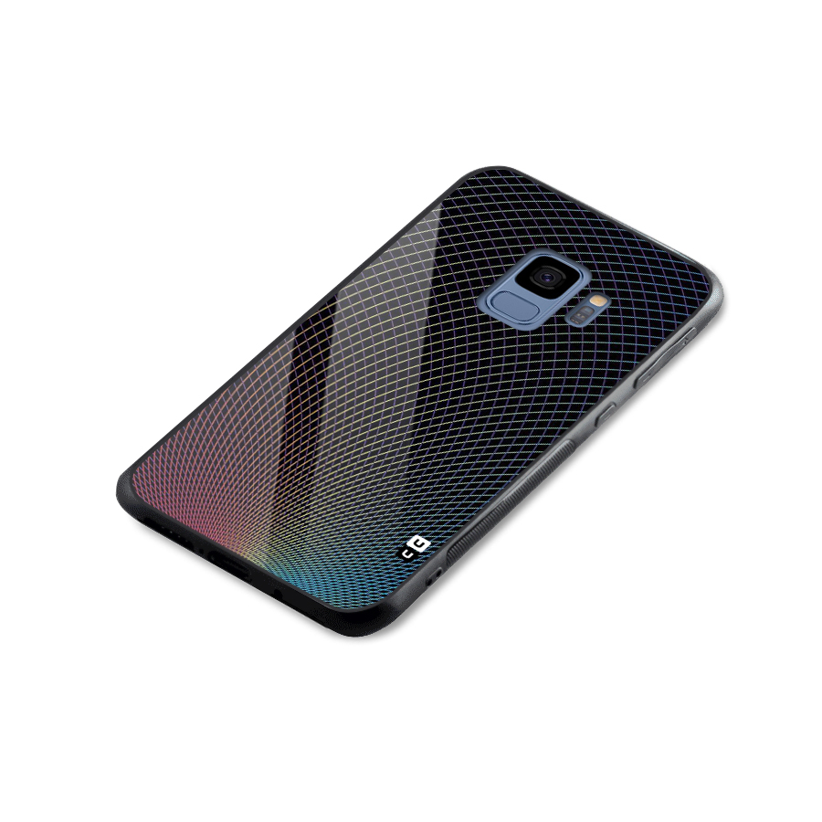 Check Swirls Glass Back Case for Galaxy S9