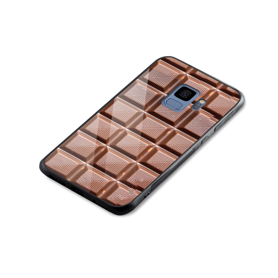 Chocolate Tiles Glass Back Case for Galaxy S9