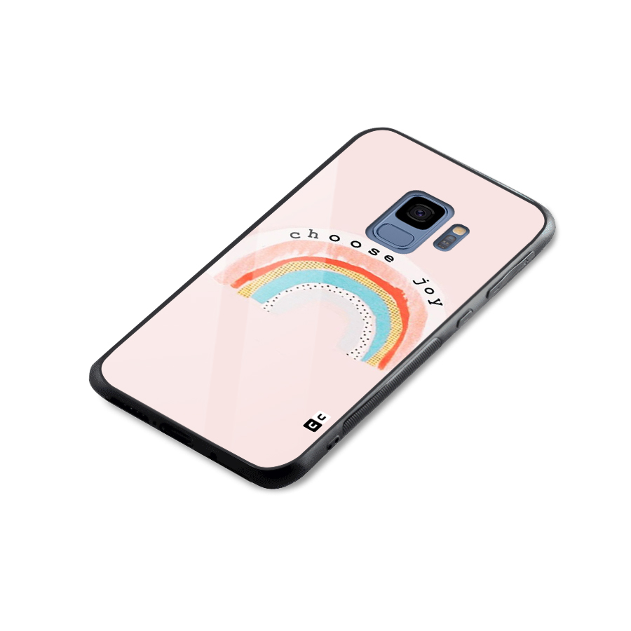 Choose Joy Glass Back Case for Galaxy S9