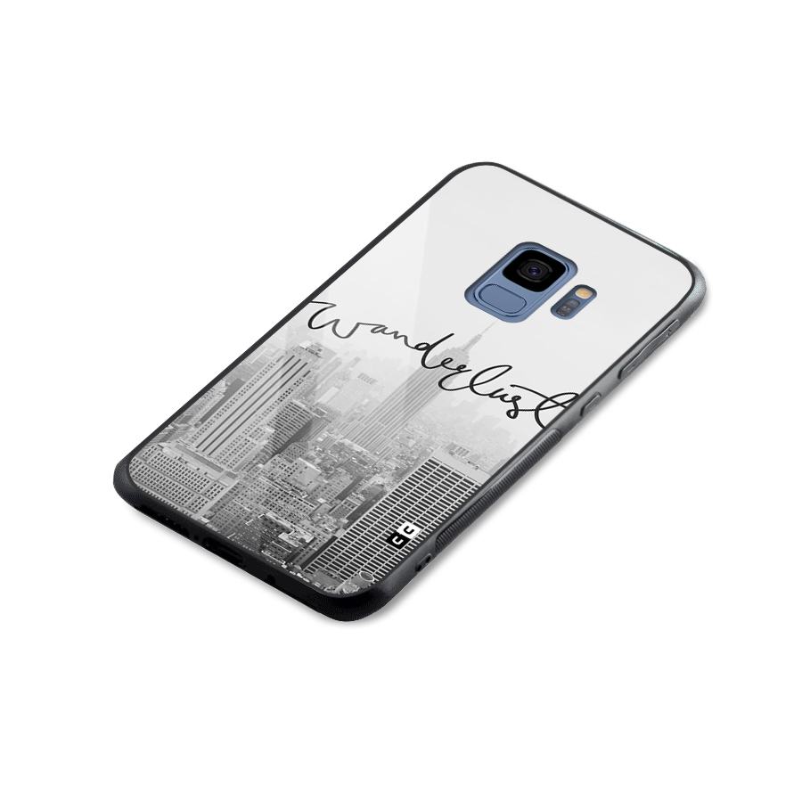 City Wanderlust Monochrome Glass Back Case for Galaxy S9