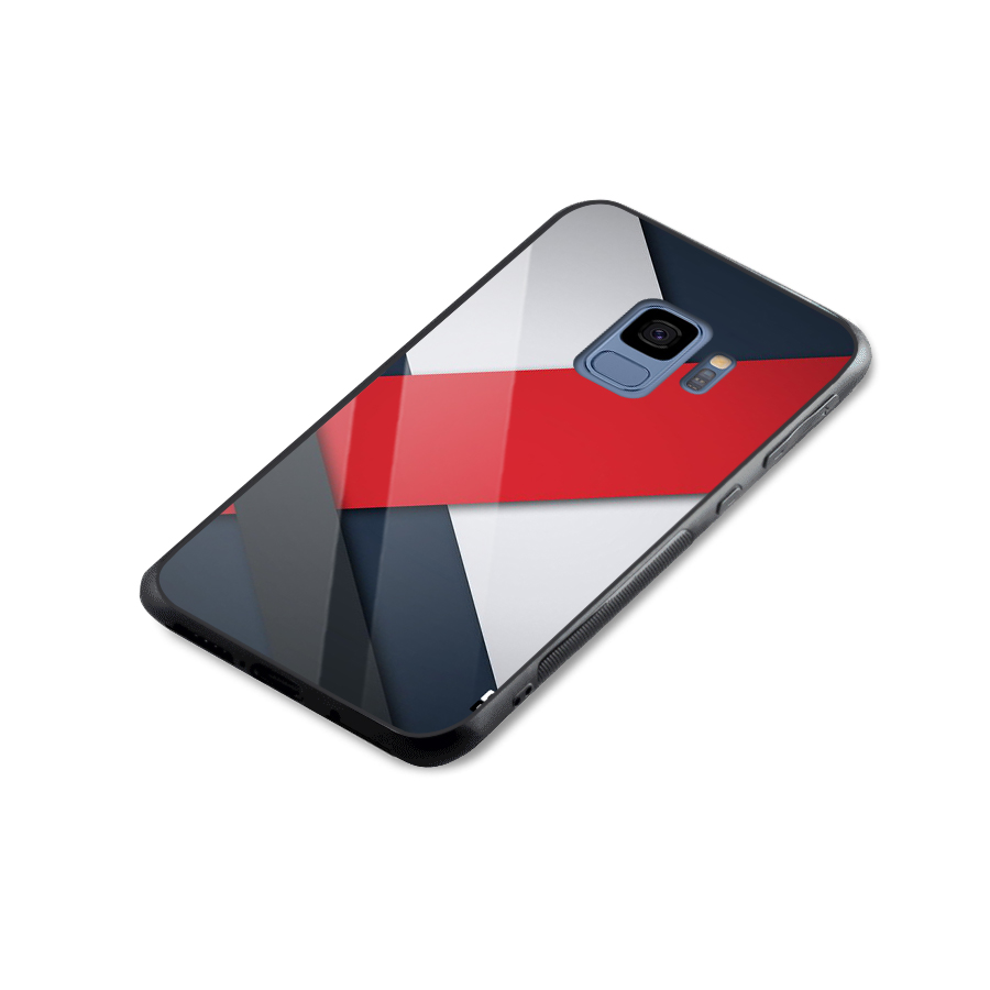 Classic Bold Glass Back Case for Galaxy S9