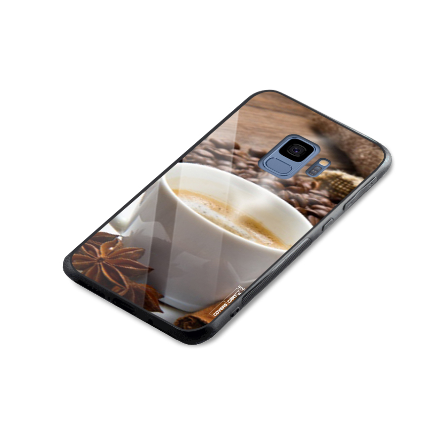 Classic Coffee Beans Glass Back Case for Galaxy S9
