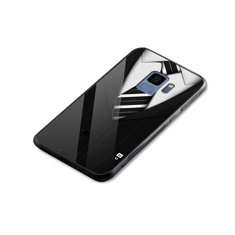 Classic Ready Suit Glass Back Case for Galaxy S9