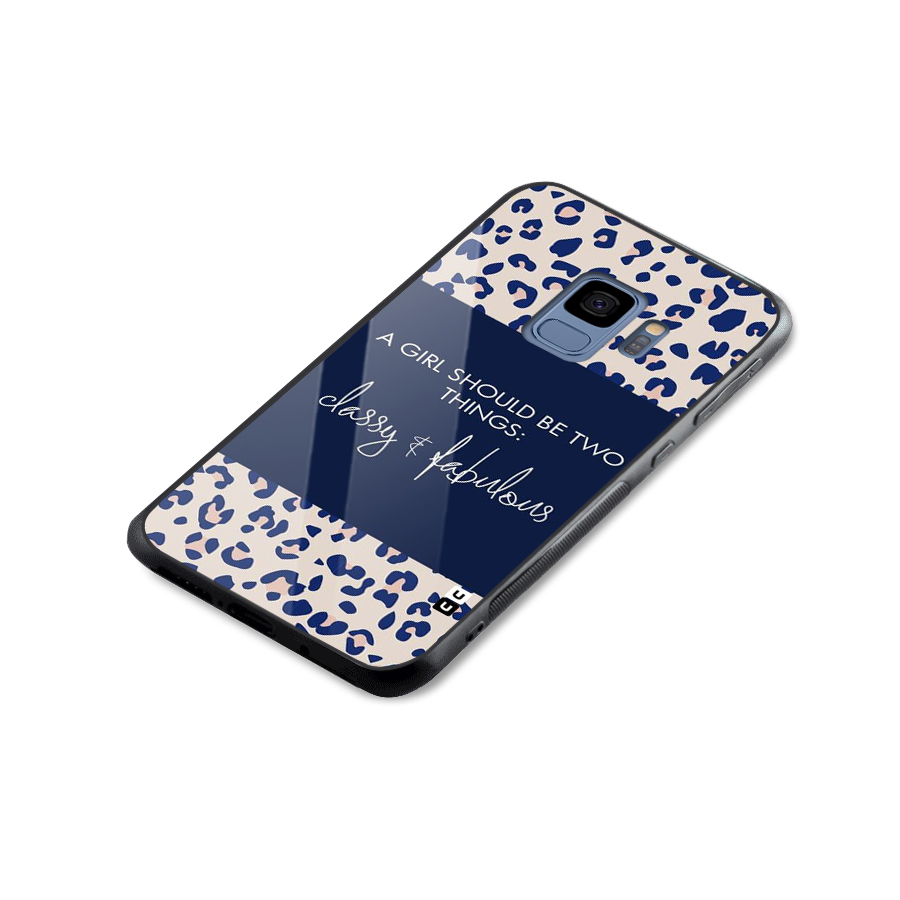 Classy and Fabulous Glass Back Case for Galaxy S9