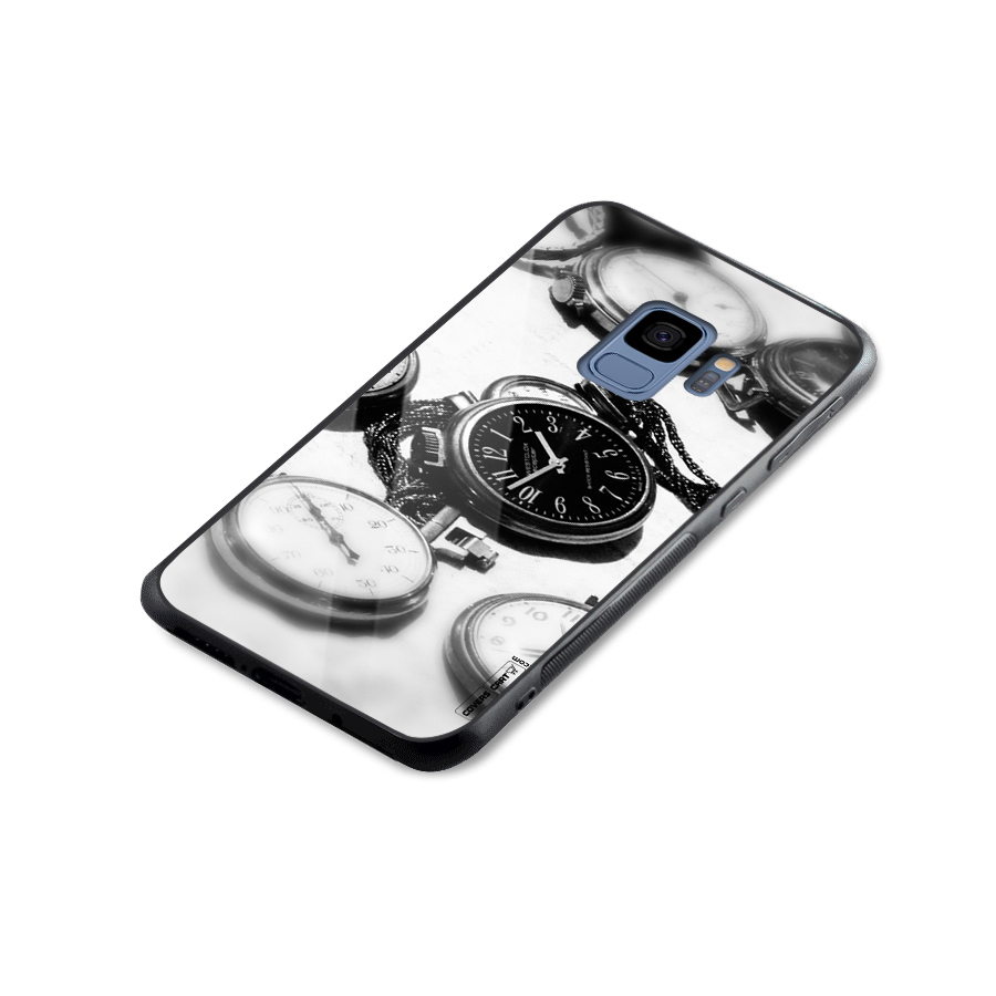 Clock Collection Glass Back Case for Galaxy S9