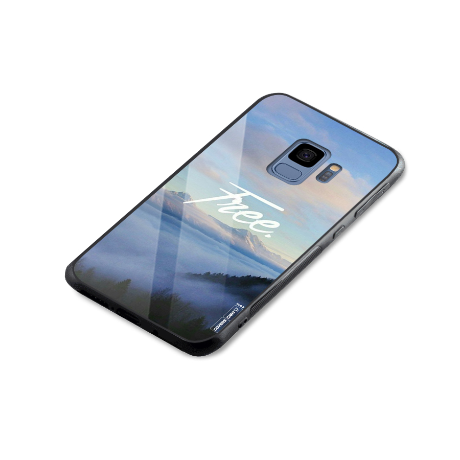 Cloudy Free Glass Back Case for Galaxy S9