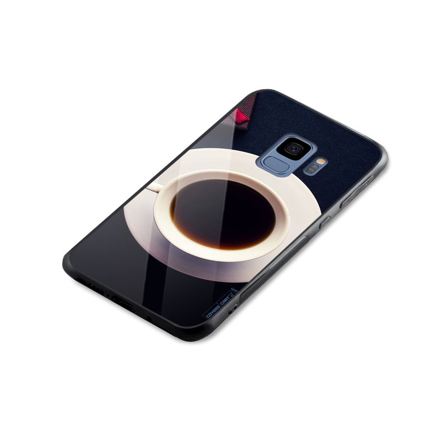 Coffee And Cookies Glass Back Case for Galaxy S9