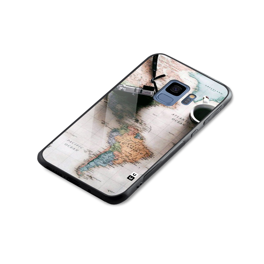 Coffee And Travel Glass Back Case for Galaxy S9