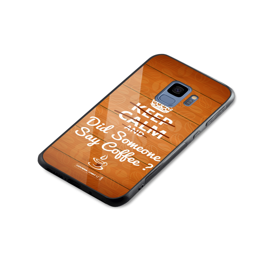 Coffee Ardour Glass Back Case for Galaxy S9
