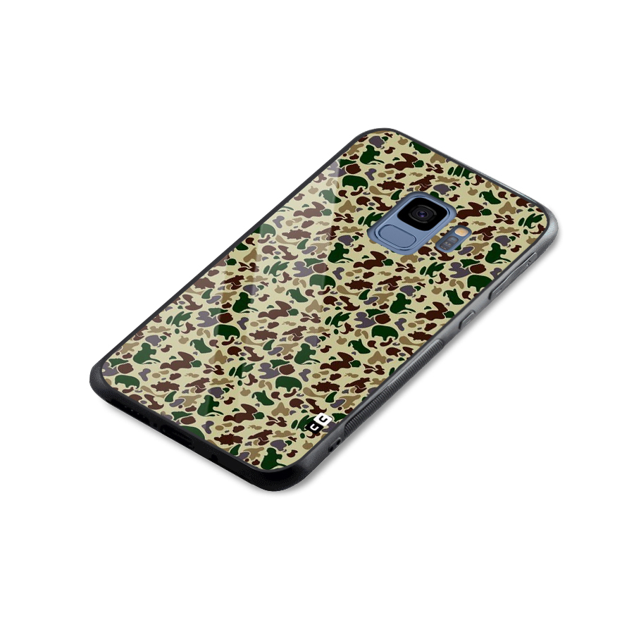 Colored Shapes Glass Back Case for Galaxy S9
