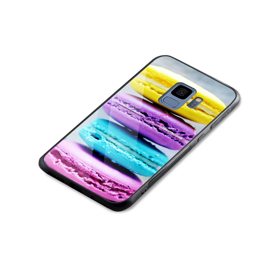 Colourful Whoopie Pies Glass Back Case for Galaxy S9
