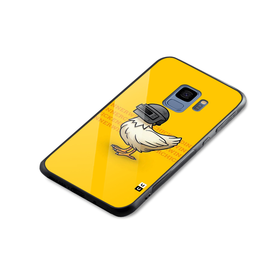 Cute Mask Glass Back Case for Galaxy S9