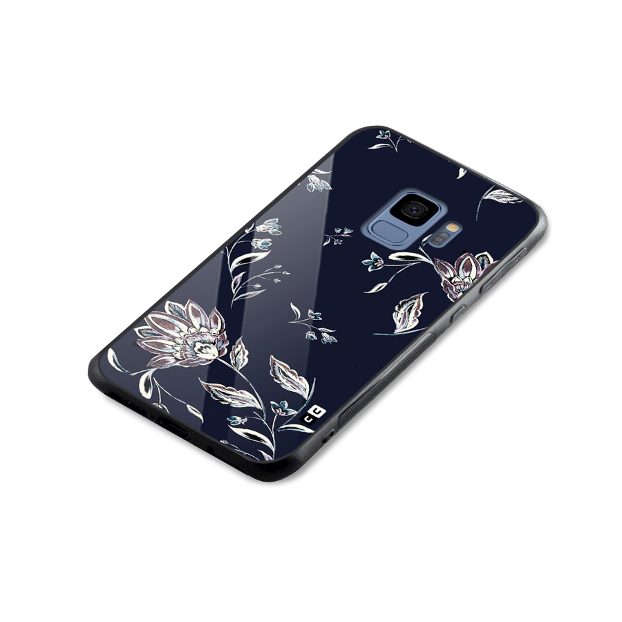 Cute Petals Glass Back Case for Galaxy S9