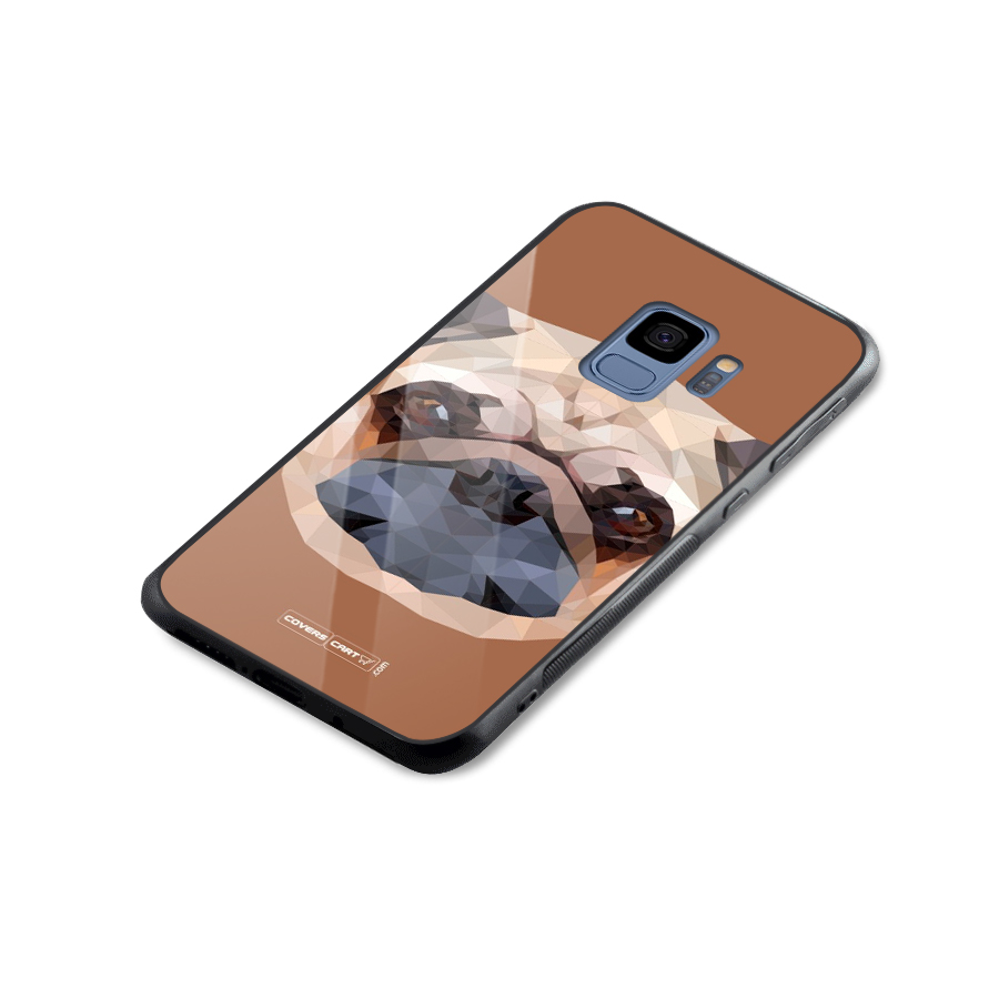 Cute Pug Glass Back Case for Galaxy S9