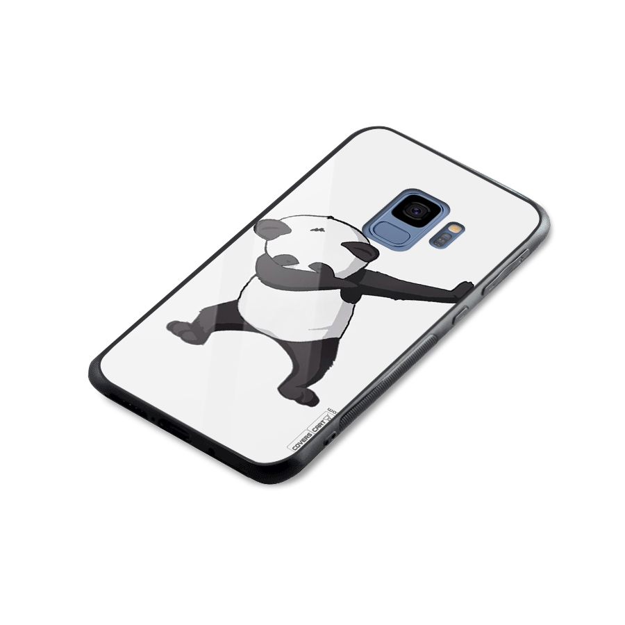 Dab Panda Shoot Glass Back Case for Galaxy S9