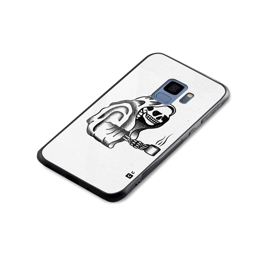 Dead But Coffee Glass Back Case for Galaxy S9