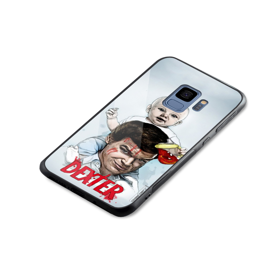 Dexter Artwork Glass Back Case for Galaxy S9