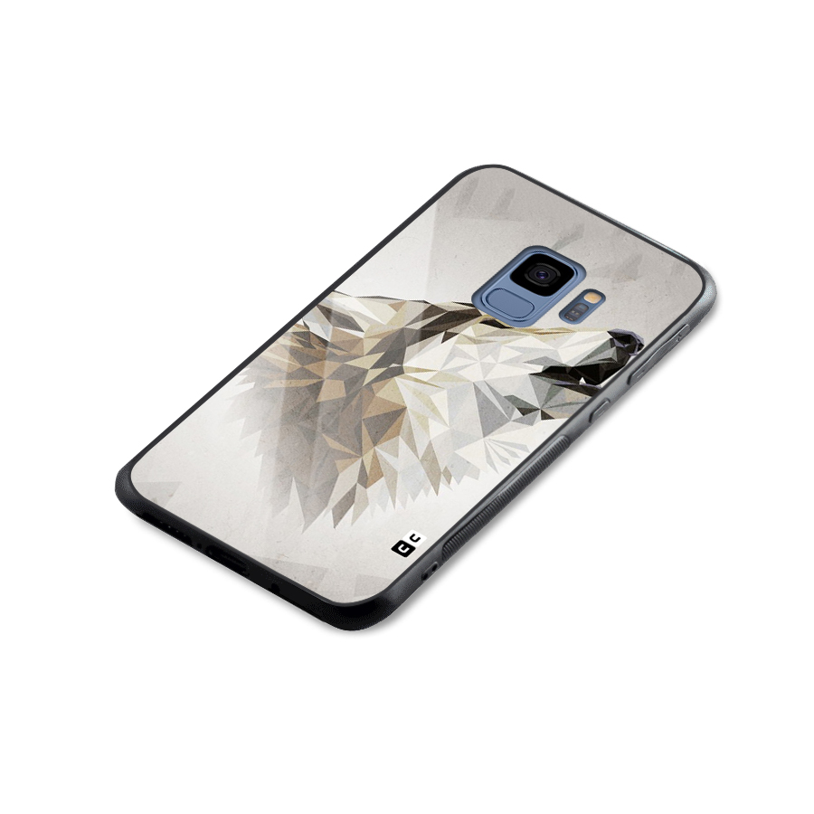 Diamond Wolf Glass Back Case for Galaxy S9
