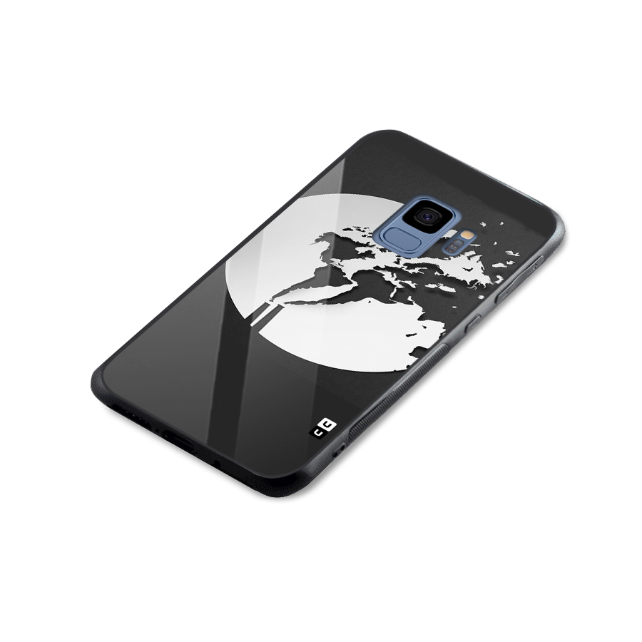 Disorted Design Black Glass Back Case for Galaxy S9