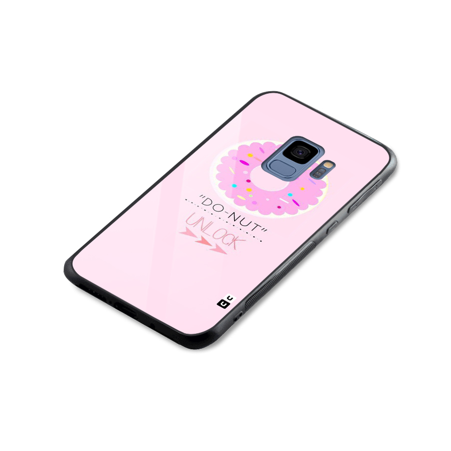 Do-Nut Unlock Glass Back Case for Galaxy S9