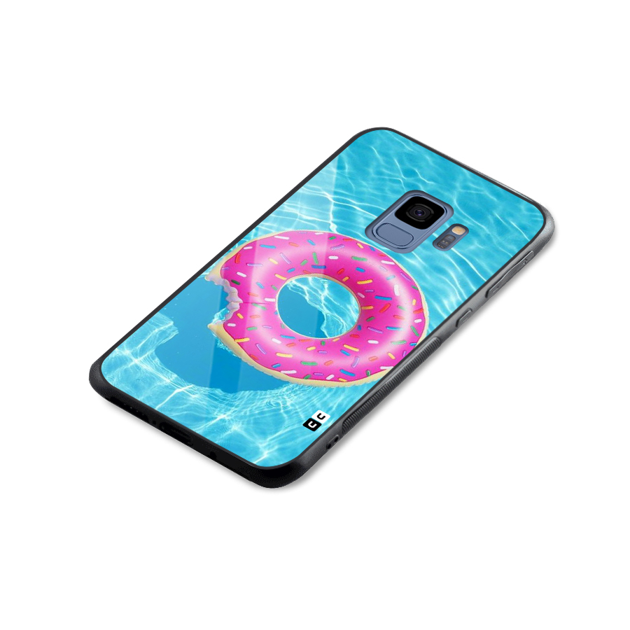 Donut Swim Glass Back Case for Galaxy S9