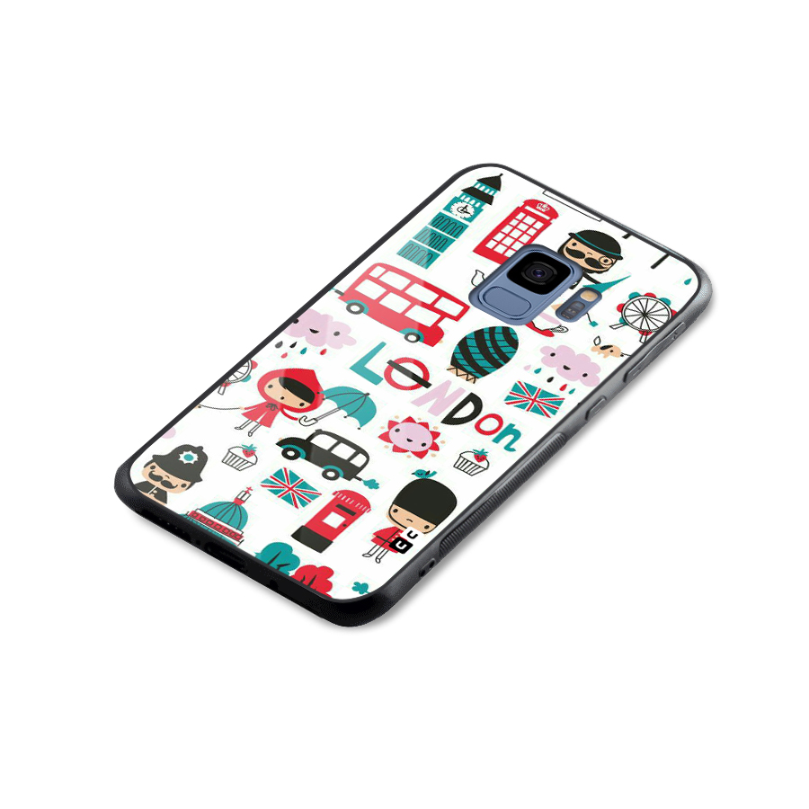 Double Decker Glass Back Case for Galaxy S9