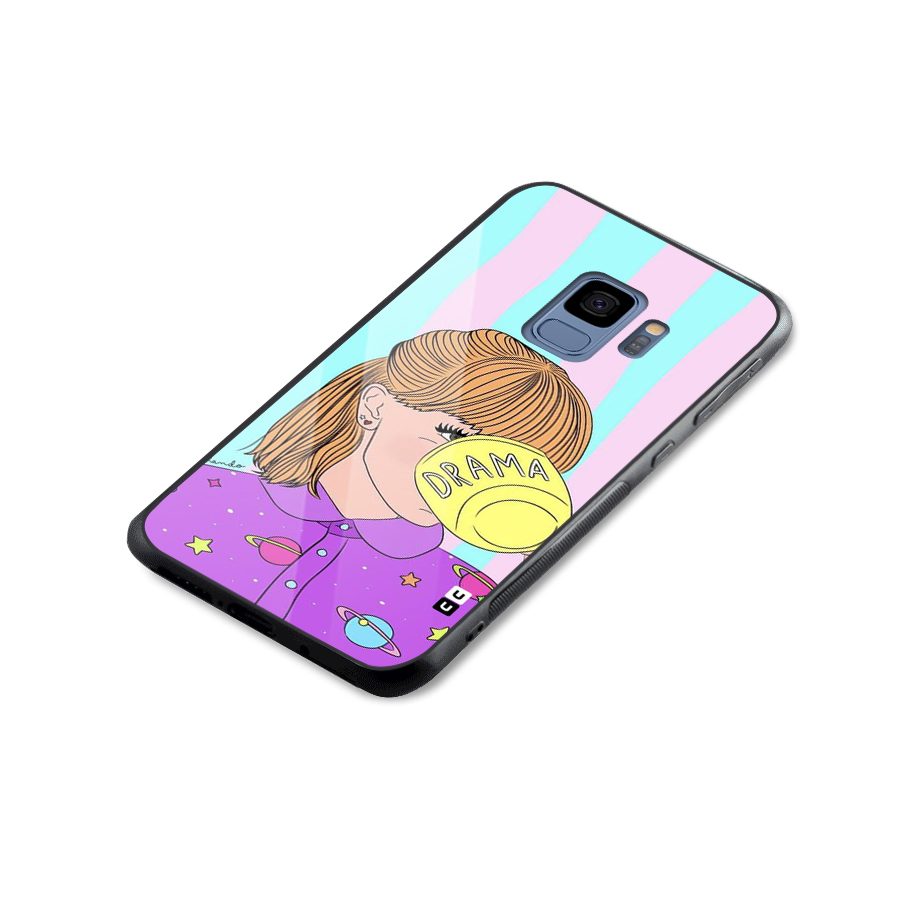 Drama Cup Glass Back Case for Galaxy S9