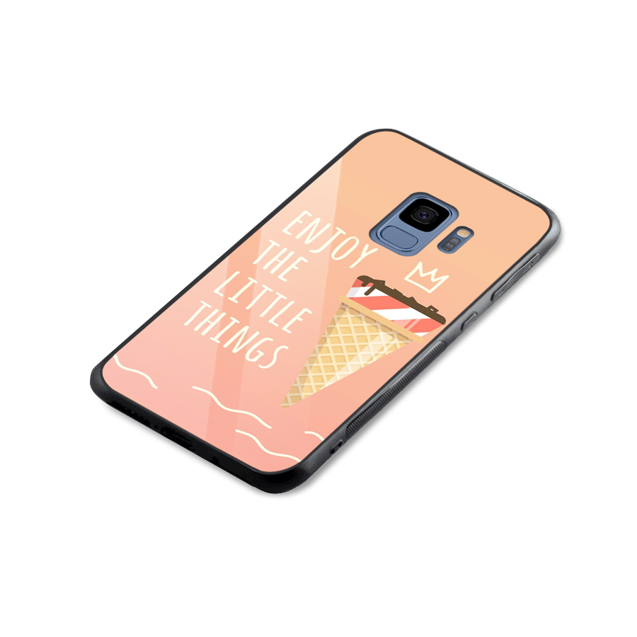 Enjoy the Little Things Glass Back Case for Galaxy S9