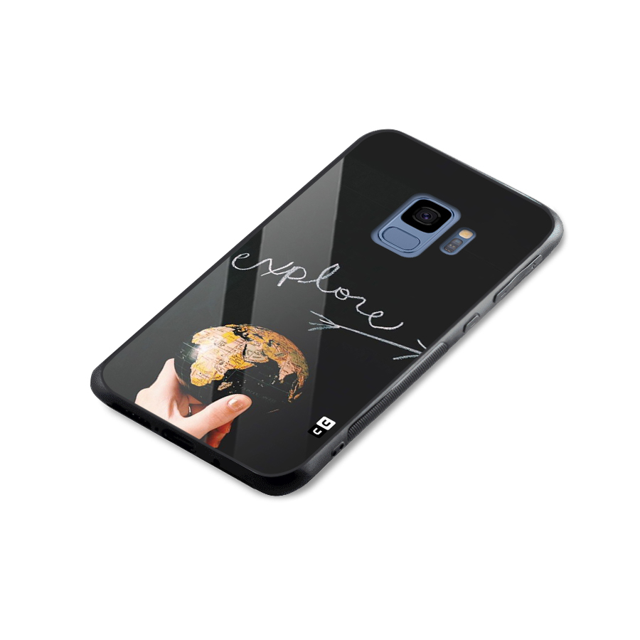 Explore World Glass Back Case for Galaxy S9