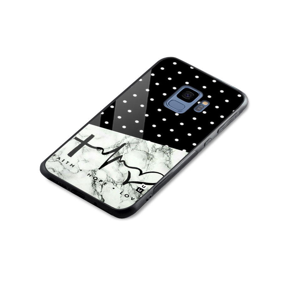 Faith Love Glass Back Case for Galaxy S9