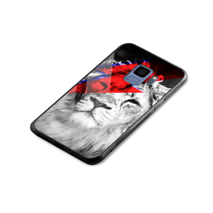 Fearless Lion Glass Back Case for Galaxy S9
