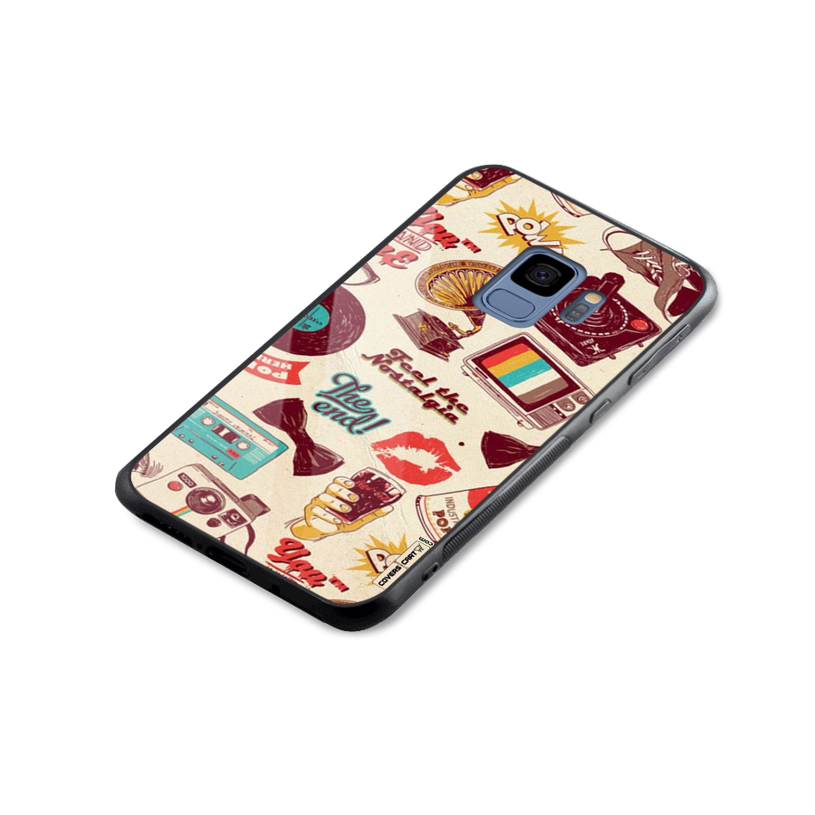 Feel The Nostalgia Glass Back Case for Galaxy S9